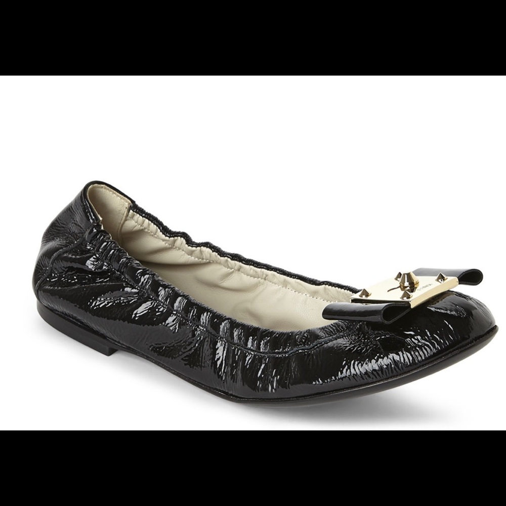 Fendi Bow-Accented Ballerina Flats size 36